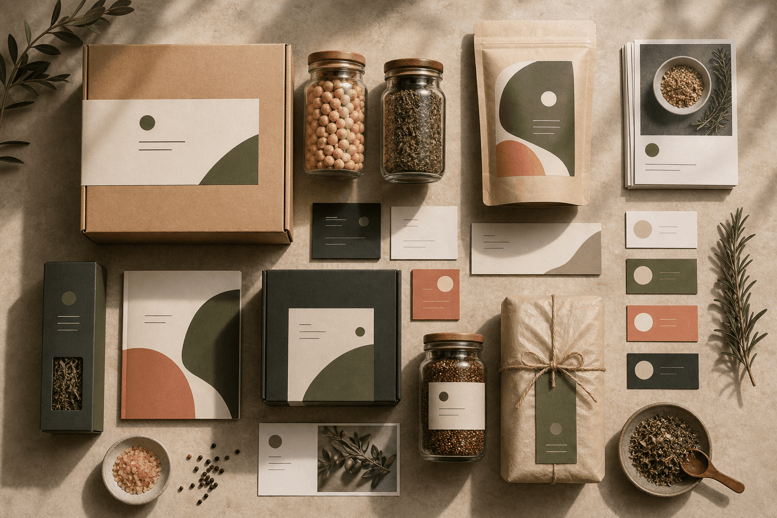 Luma Pantry packaging, recipe cards, and brand collateral